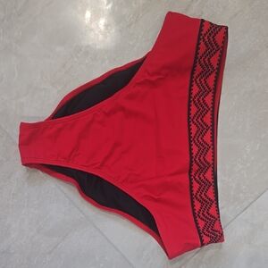 Red Women's Swim Bottom